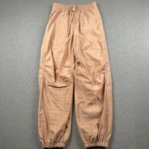 A.L.C. Keegan Nylon Pants Womens 4 Pink Tawny Joggers Elastic Drawstring Tapered